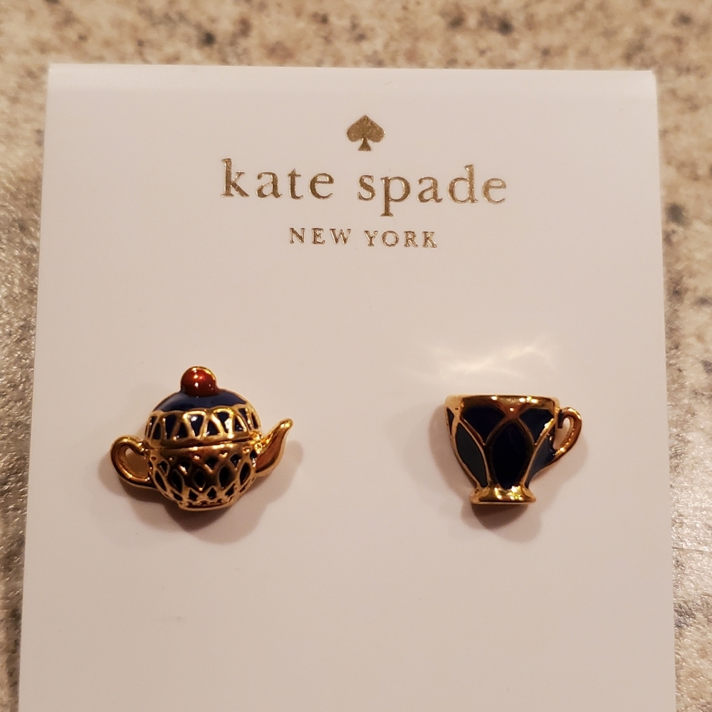 Kate Spade teacups post earrings